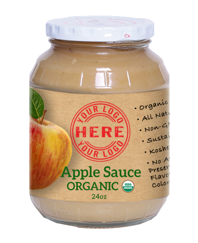 24oz Manzana Organic Applesauce Jar