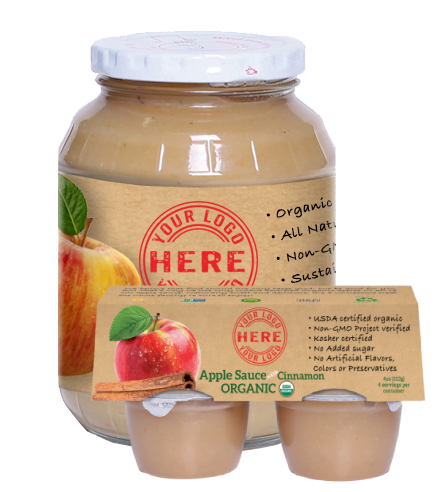 Manzana organic apple sauces